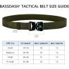 imageBASSDASH Mens Tactical Belt Military Rigger Work Belt 15 Nylon Web with Heavy Duty Quick Release Buckle Hiking Hunting