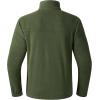 imageBASSDASH AllDay Mens Full Zip Fleece Jacket Soft Sweatshirt Breathable MidWeight Polar Fleece Winter Coat with PocketsArmy Green