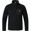 imageBASSDASH AllDay Mens Full Zip Fleece Jacket Soft Sweatshirt Breathable MidWeight Polar Fleece Winter Coat with PocketsBlack