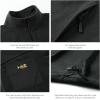 imageBASSDASH AllDay Mens Full Zip Fleece Jacket Soft Sweatshirt Breathable MidWeight Polar Fleece Winter Coat with PocketsBlack