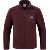 imageBASSDASH AllDay Mens Full Zip Fleece Jacket Soft Sweatshirt Breathable MidWeight Polar Fleece Winter Coat with PocketsBurgundy