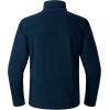 imageBASSDASH AllDay Mens Full Zip Fleece Jacket Soft Sweatshirt Breathable MidWeight Polar Fleece Winter Coat with PocketsDark Blue