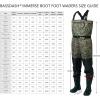 imageBASSDASH Camo Breathable Boot Foot Hunting Waders Ripstop Lightweight Chest Wader for Fishing ATVBoot Foot Wader  Mossy Wood