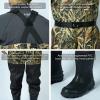 imageBASSDASH Camo Breathable Boot Foot Hunting Waders Ripstop Lightweight Chest Wader for Fishing ATVBoot Foot Wader  Reeds