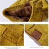 imageBASSDASH Winter Slouchy Beanies Thick Fleece Lined Skull Cap for Men Women Warm Knitting HatDeep Lemon