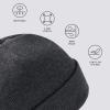 imageBASSDASH Winter Stretchy Knit Beanie Hats Soft Warm for Men Women Lightweight Stylish Unisex Cuffed Beanies Pack of 4Collection B
