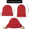 imageBASSDASH Winter Stretchy Knit Beanie Hats Soft Warm for Men Women Lightweight Stylish Unisex Cuffed Beanies Pack of 4Collection C