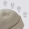 imageBASSDASH Winter Stretchy Knit Beanie Hats Soft Warm for Men Women Lightweight Stylish Unisex Cuffed Beanies Pack of 4Collection D