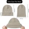 imageBASSDASH Winter Stretchy Knit Beanie Hats Soft Warm for Men Women Lightweight Stylish Unisex Cuffed Beanies Pack of 4Collection D