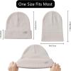 imageBASSDASH Winter Stretchy Knit Beanie Hats Soft Warm for Men Women Lightweight Stylish Unisex Cuffed Beanies Pack of 4Collection F