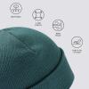 imageBASSDASH Winter Stretchy Knit Beanie Hats Soft Warm for Men Women Lightweight Stylish Unisex Cuffed Beanies Pack of 4Collection H