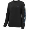 imageBASSDASH Mens Graphic Shirts Long Sleeve Fishing Shirt UPF 50 Moisture Wicking UV Sun Protection FS35MBlackBlue Marlin