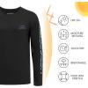 imageBASSDASH Mens Graphic Shirts Long Sleeve Fishing Shirt UPF 50 Moisture Wicking UV Sun Protection FS35MBlackBlue Marlin