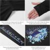 imageBASSDASH Mens Graphic Shirts Long Sleeve Fishing Shirt UPF 50 Moisture Wicking UV Sun Protection FS35MBlackBlue Marlin
