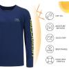 imageBASSDASH Mens Graphic Shirts Long Sleeve Fishing Shirt UPF 50 Moisture Wicking UV Sun Protection FS35MDark BlueMahi