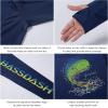 imageBASSDASH Mens Graphic Shirts Long Sleeve Fishing Shirt UPF 50 Moisture Wicking UV Sun Protection FS35MDark BlueMahi