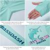 imageBASSDASH Mens Graphic Shirts Long Sleeve Fishing Shirt UPF 50 Moisture Wicking UV Sun Protection FS35MSeafoamJumping Marlin
