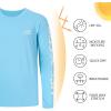 imageBASSDASH Mens Graphic Shirts Long Sleeve Fishing Shirt UPF 50 Moisture Wicking UV Sun Protection FS35MSky BlueDry Fly
