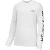 imageBASSDASH Mens Graphic Shirts Long Sleeve Fishing Shirt UPF 50 Moisture Wicking UV Sun Protection FS35MWhiteSalmon