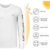 imageBASSDASH Mens Graphic Shirts Long Sleeve Fishing Shirt UPF 50 Moisture Wicking UV Sun Protection FS35MWhiteSalmon