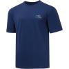 imageBASSDASH Mens Graphic TShirts Short Sleeve Fishing Shirt UPF 50 Moisture Wicking UV Sun Protection FS36MDark BlueMahi