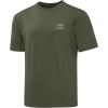 imageBASSDASH Mens Graphic TShirts Short Sleeve Fishing Shirt UPF 50 Moisture Wicking UV Sun Protection FS36MOlive GreenSalmon
