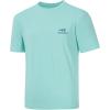 imageBASSDASH Mens Graphic TShirts Short Sleeve Fishing Shirt UPF 50 Moisture Wicking UV Sun Protection FS36MSeafoamJumping Marlin