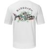 imageBASSDASH Mens Graphic TShirts Short Sleeve Fishing Shirt UPF 50 Moisture Wicking UV Sun Protection FS36MWhiteSalmon