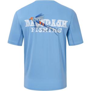 imageBASSDASH Mens Graphic TShirts Short Sleeve Fishing Shirt UPF 50 Moisture Wicking UV Sun Protection FS36MCarolinaDry Fly