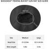 imageBASSDASH UPF 50 Fishing Sun Hat Water Resistant Unisex Wide Brim Bucket Boonie Hat for Hiking Camping Safari FH15Dark Grey
