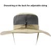 imageBASSDASH UPF 50 Fishing Sun Hat Water Resistant Unisex Wide Brim Bucket Boonie Hat for Hiking Camping Safari FH15Khaki