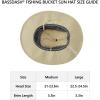 imageBASSDASH UPF 50 Fishing Sun Hat Water Resistant Unisex Wide Brim Bucket Boonie Hat for Hiking Camping Safari FH15Khaki