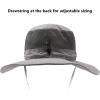 imageBASSDASH UPF 50 Fishing Sun Hat Water Resistant Unisex Wide Brim Bucket Boonie Hat for Hiking Camping Safari FH15Light Grey