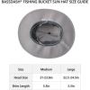 imageBASSDASH UPF 50 Fishing Sun Hat Water Resistant Unisex Wide Brim Bucket Boonie Hat for Hiking Camping Safari FH15Light Grey
