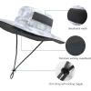 imageBASSDASH UPF 50 Fishing Sun Hat Water Resistant Unisex Wide Brim Bucket Boonie Hat for Hiking Camping Safari FH15Light Grey Camo