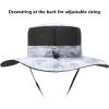 imageBASSDASH UPF 50 Fishing Sun Hat Water Resistant Unisex Wide Brim Bucket Boonie Hat for Hiking Camping Safari FH15Light Grey Camo