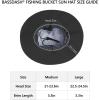 imageBASSDASH UPF 50 Fishing Sun Hat Water Resistant Unisex Wide Brim Bucket Boonie Hat for Hiking Camping Safari FH15Storm Camo