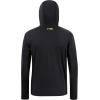 imageBASSDASH Mens UPF 50 Drawstring Fishing Hoodie Shirts UV Sun Protection Long Sleeve Outdoor Hiking Hooded TShirts FS33MBlackYellow Logo
