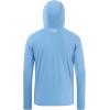 imageBASSDASH Mens UPF 50 Drawstring Fishing Hoodie Shirts UV Sun Protection Long Sleeve Outdoor Hiking Hooded TShirts FS33MCarolinaWhite Logo