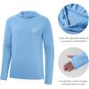 imageBASSDASH Mens UPF 50 Drawstring Fishing Hoodie Shirts UV Sun Protection Long Sleeve Outdoor Hiking Hooded TShirts FS33MCarolinaWhite Logo