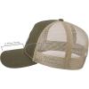 imageBASSDASH Trucker Hat Embroidered Patch Adjustable Baseball Cap Mesh Back Fishing HatArmy GreenMallard