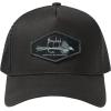 imageBASSDASH Trucker Hat Embroidered Patch Adjustable Baseball Cap Mesh Back Fishing HatDark GreyDry Fly