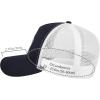 imageBASSDASH Trucker Hat Embroidered Patch Adjustable Baseball Cap Mesh Back Fishing HatNavyJumping Marlin
