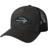 imageBASSDASH Trucker Hat Embroidered Patch Adjustable Baseball Cap Mesh Back Fishing HatDark GreyDry Fly