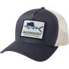 imageBASSDASH Trucker Hat Embroidered Patch Adjustable Baseball Cap Mesh Back Fishing HatSteel GreyMarlin
