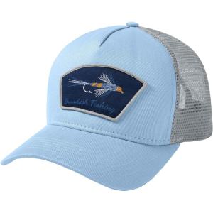 imageBASSDASH Trucker Hat Embroidered Patch Adjustable Baseball Cap Mesh Back Fishing HatCarolinaDry Fly