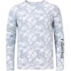 imageBASSDASH Mens Camo Fishing Shirts UPF 50 Long Sleeve Quick Dry Lightweight TShirts for Outdoor Hiking Kayaking FS37MGrey Camo