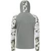 imageBASSDASH Mens UPF 50 Camo Hoodie Shirt with Mask Long Sleeve Sun Protection Neck Gaiter Hooded Tee for Fishing HikingAsh GreyAsh Green Camo