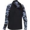 imageBASSDASH Mens UPF 50 Camo Hoodie Shirt with Mask Long Sleeve Sun Protection Neck Gaiter Hooded Tee for Fishing HikingBlackSplash Black
