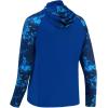 imageBASSDASH Mens UPF 50 Camo Hoodie Shirt with Mask Long Sleeve Sun Protection Neck Gaiter Hooded Tee for Fishing HikingRoyal BlueBlue Digital Camo